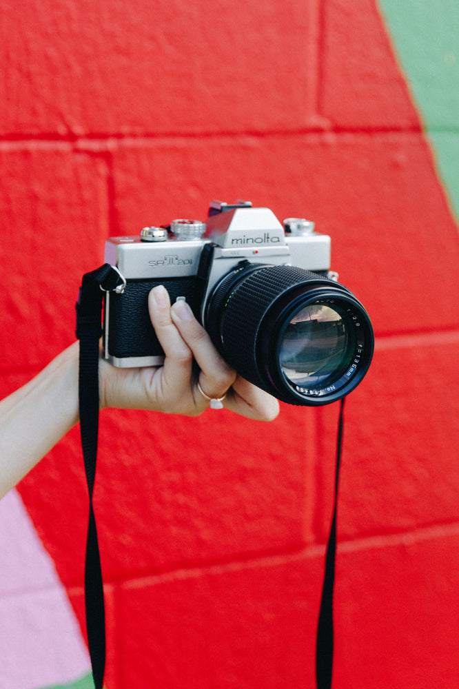 Minolta Srt 201with 135mm f/2.8 lens