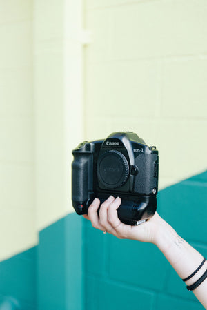 Canon Eos-1 with battery grip