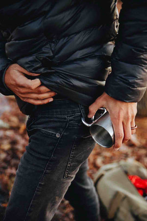 Stainless Steel Cup with Carabiner Handle