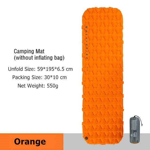 Ultralight inflatable camping air sleeping pad