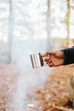 Stainless Steel Cup with Carabiner Handle